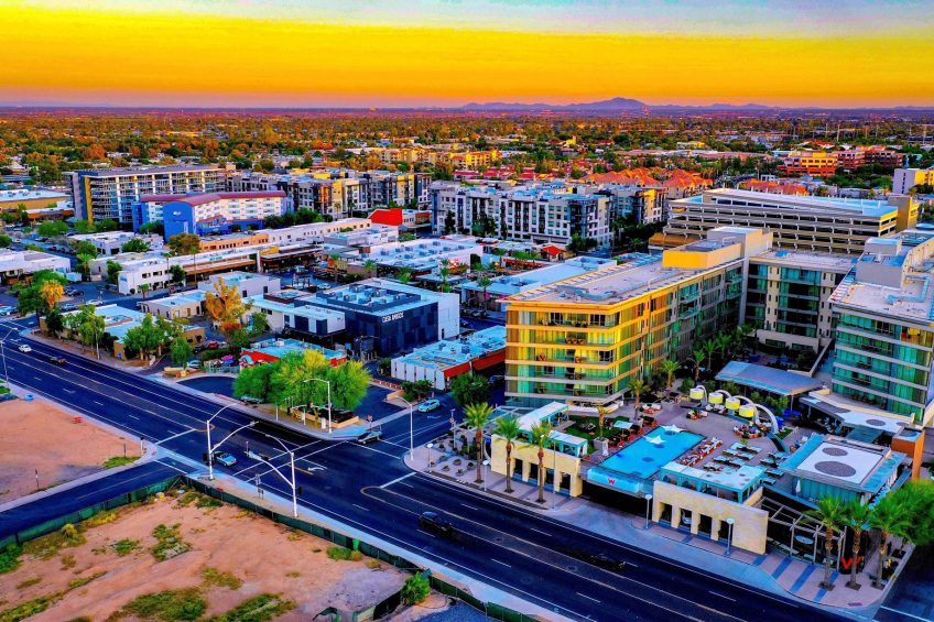 W Scottsdale Luxury Hotel - Scottsdale, AZ, USA - Hotel Exterior Aerial