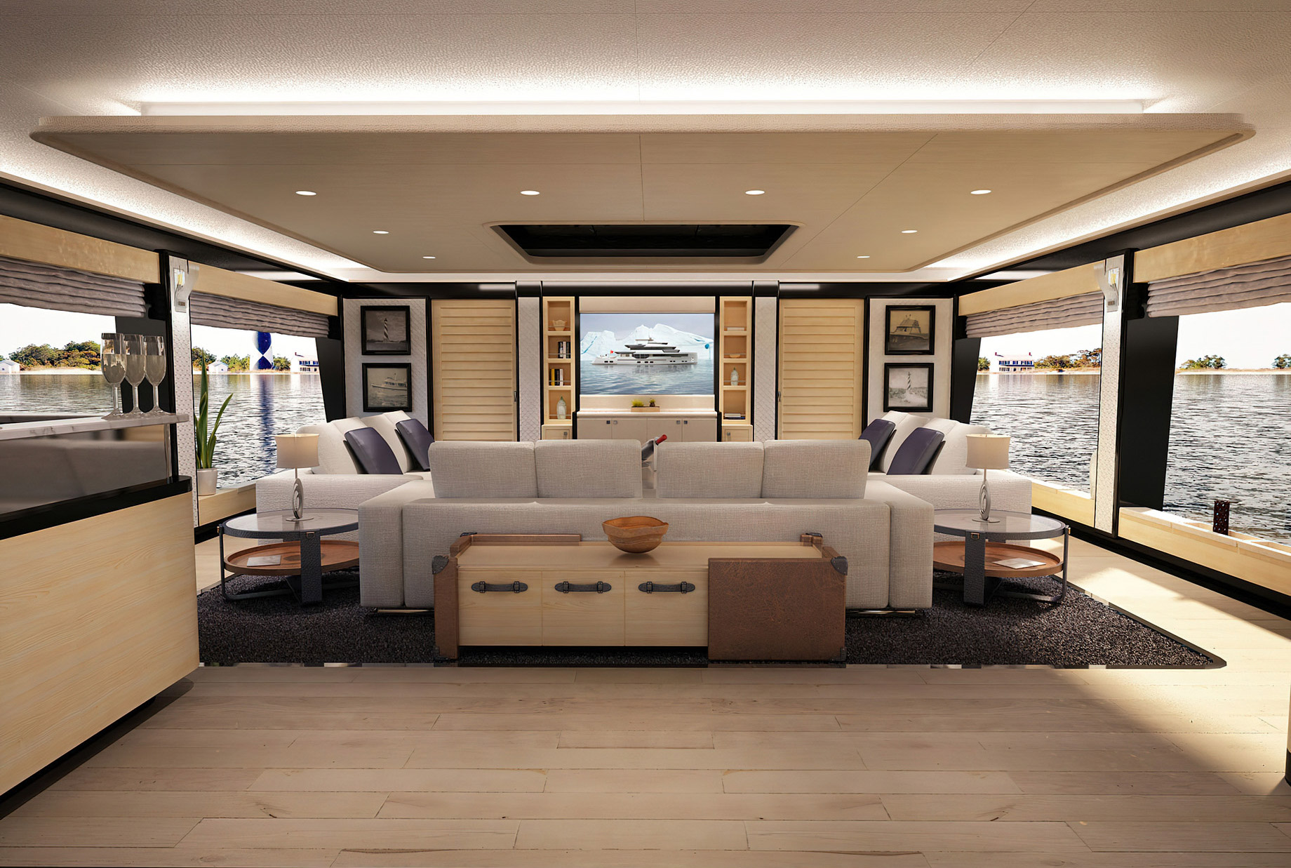 Discover Six of the Best Luxury Yachts for Sale - New Build - REALE MY PACIFICO 35 - Salon