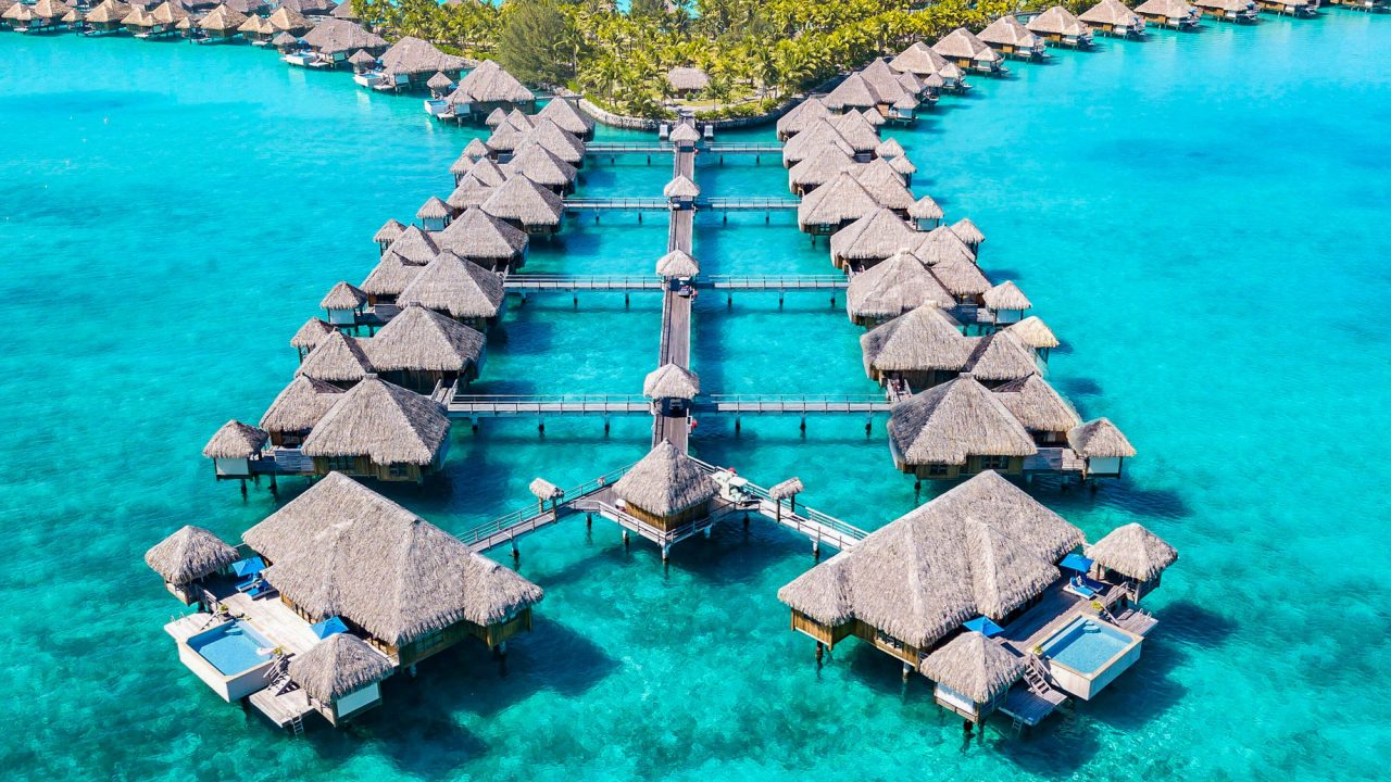 The St. Regis Bora Bora Resort - Bora Bora, French Polynesia - Resort Aerial View
