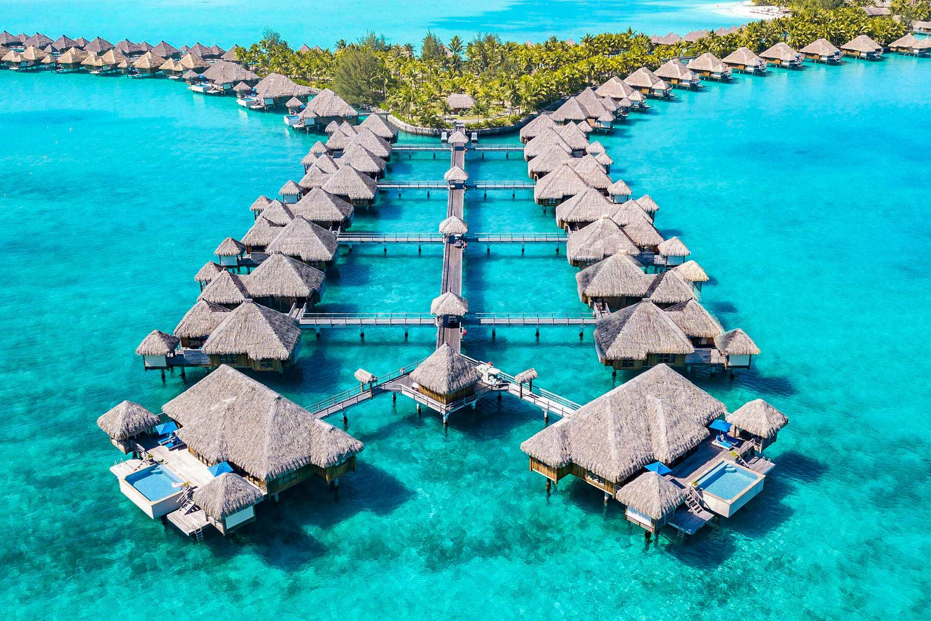 The St. Regis Bora Bora Resort – Bora Bora, French Polynesia – Resort Aerial View