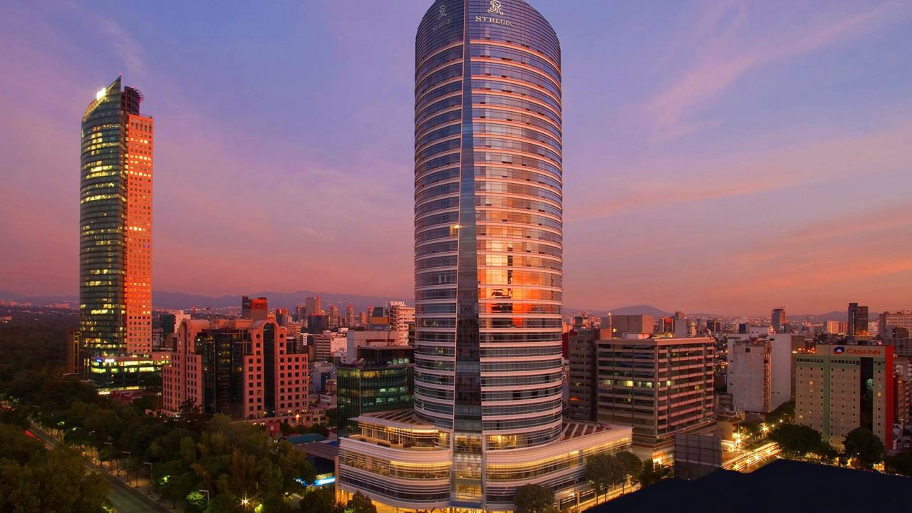 The St. Regis Mexico City Luxury Hotel - Mexico City, Mexico - Hotel Exterior Sunset