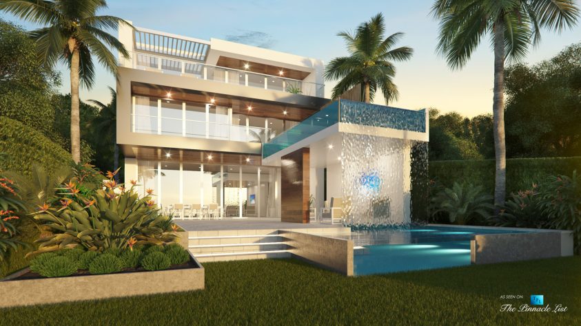 2920 N Atlantic Blvd, Fort Lauderdale, FL, USA - Oceanfront Lot - Luxury Home Artist Architectural Render