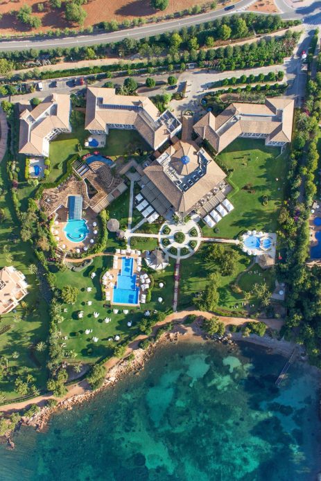 The St. Regis Mardavall Mallorca Luxury Resort - Palma de Mallorca, Spain - Resort Overhead Aerial