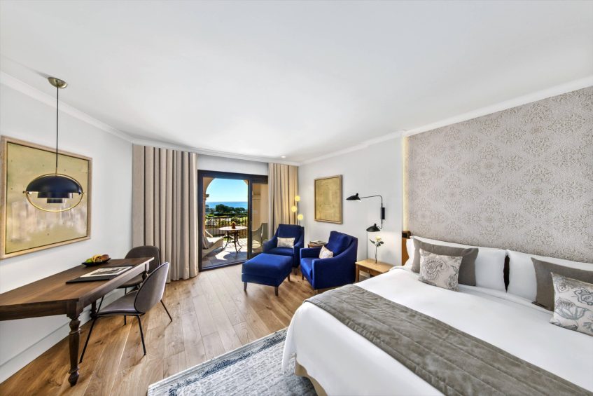 The St. Regis Mardavall Mallorca Luxury Resort - Palma de Mallorca, Spain - Grand Deluxe Bedroom Sea View Bed