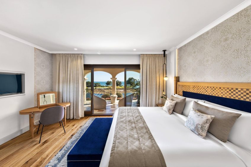 The St. Regis Mardavall Mallorca Luxury Resort - Palma de Mallorca, Spain - Ocean One Suite Bedroom Decor