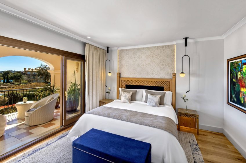 The St. Regis Mardavall Mallorca Luxury Resort - Palma de Mallorca, Spain - Ocean Two Suite Bedroom Decor