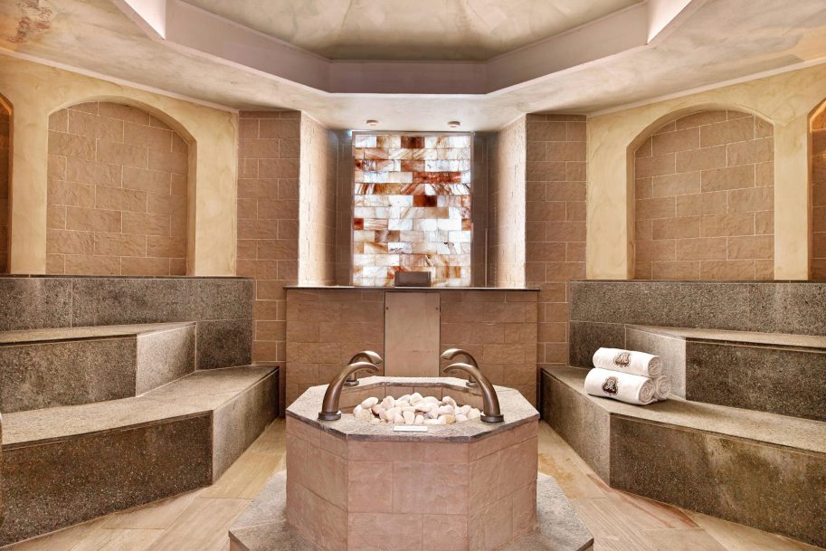 The St. Regis Mardavall Mallorca Luxury Resort - Palma de Mallorca, Spain - Spa Sauna Interior