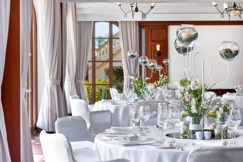 The St. Regis Mardavall Mallorca Luxury Resort - Palma de Mallorca, Spain - Ponent Table Settings