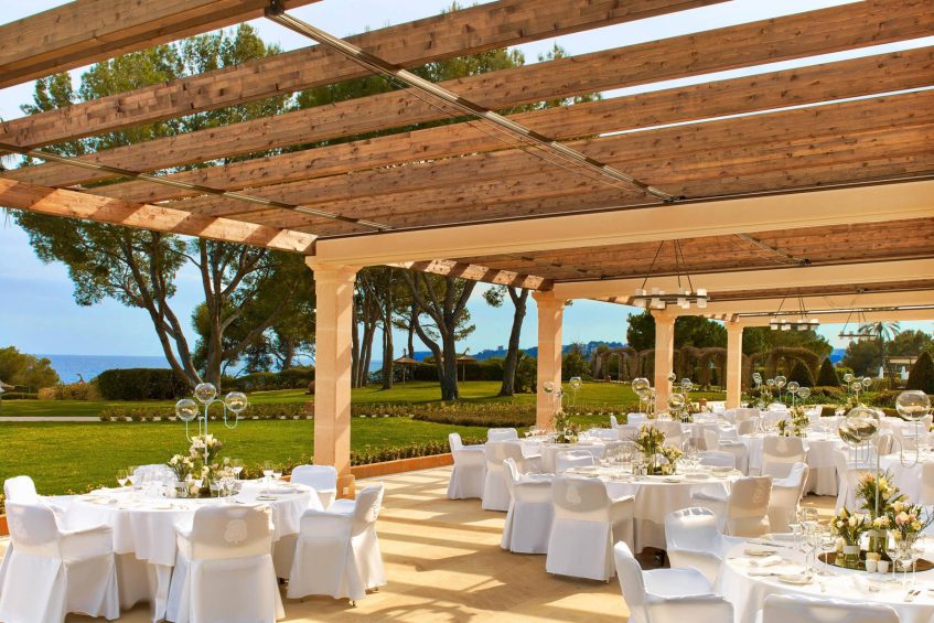 The St. Regis Mardavall Mallorca Luxury Resort - Palma de Mallorca, Spain - Ponent White Tables Terrace