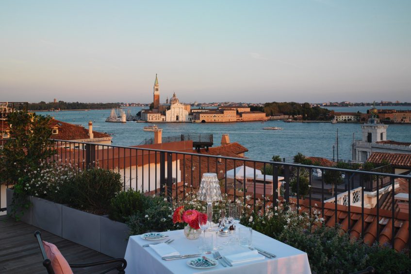The St. Regis Venice Luxury Hotel - Venice, Italy - Terrace Grand Canal View Room Private Outdoor Dining