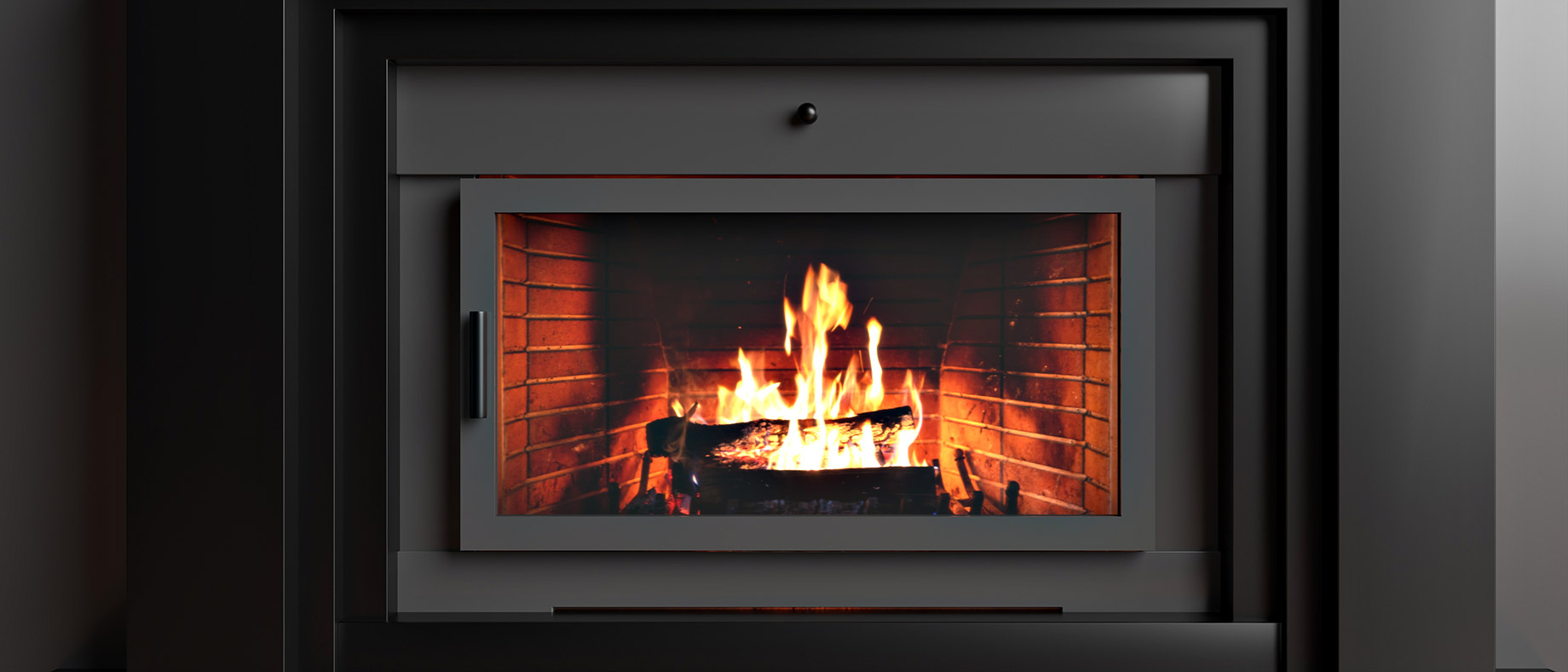 Modern Dark Fireplace