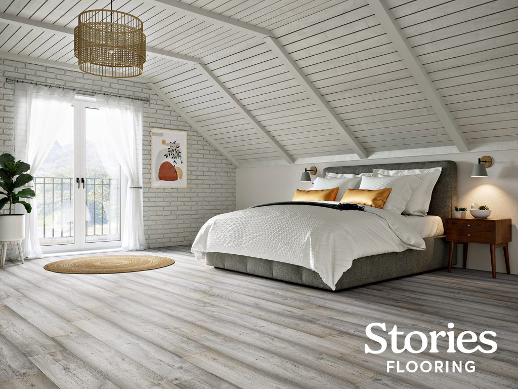 Stories Flooring - Large Bedroom Grey Oak