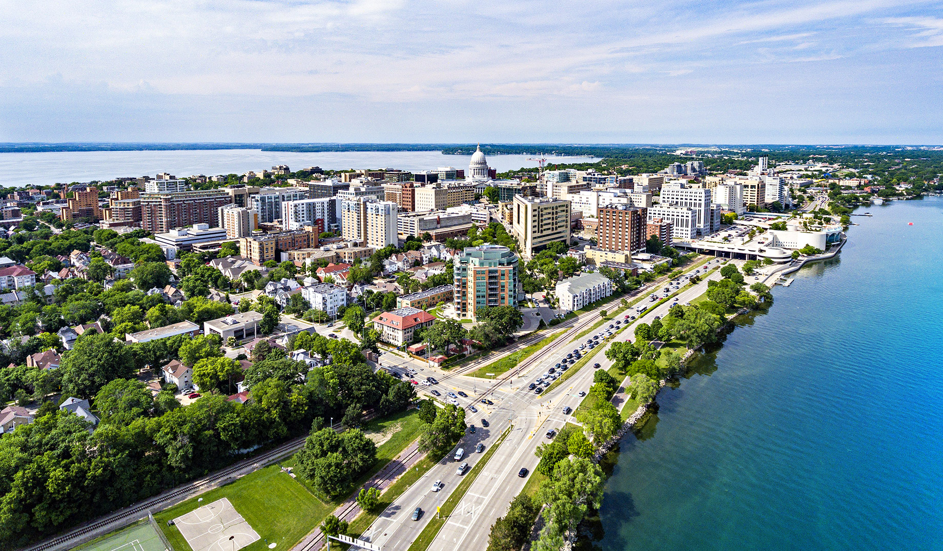 Aerial View of Madison, Wisconsin
