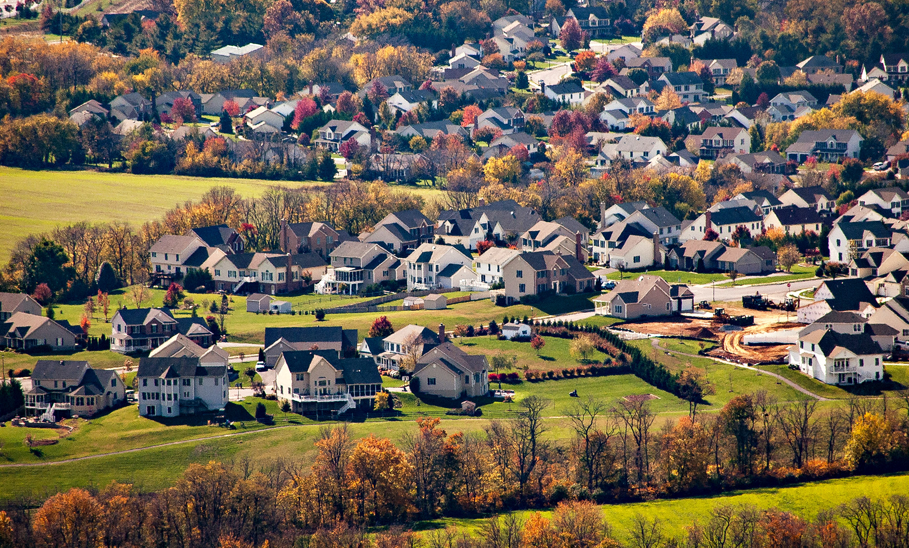 Rural Neighborhood in Frederick, Maryland