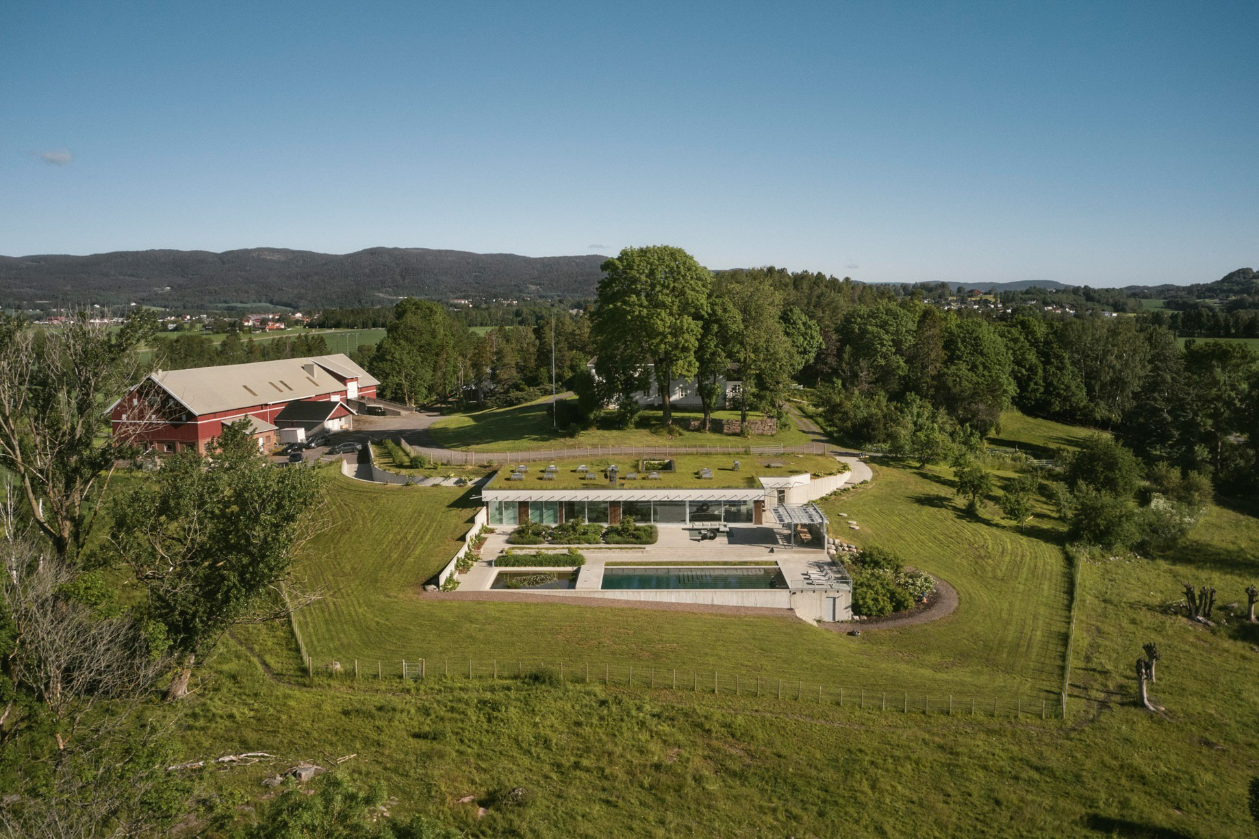 Invisible Villa Aa Luxury Residence - Vestfold, Norway - Aerial