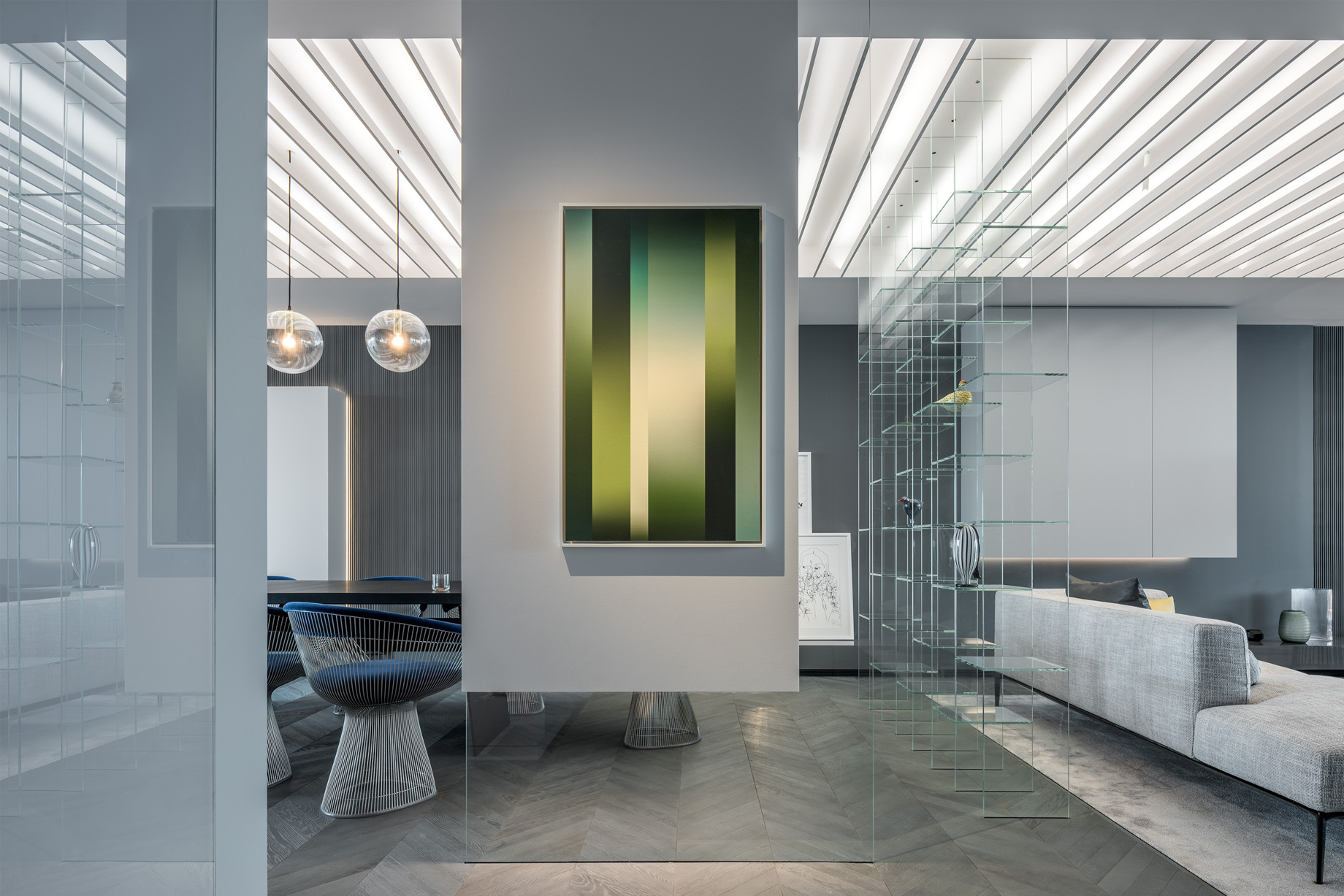 Shades of Grey Apartment Interior Design Shanghai, China – Ippolito Fleitz Group