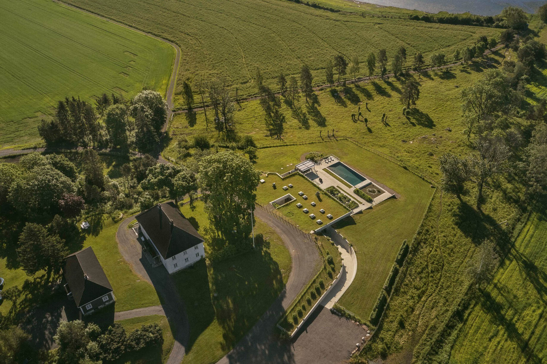 Invisible Villa Aa Luxury Residence - Vestfold, Norway - Aerial View