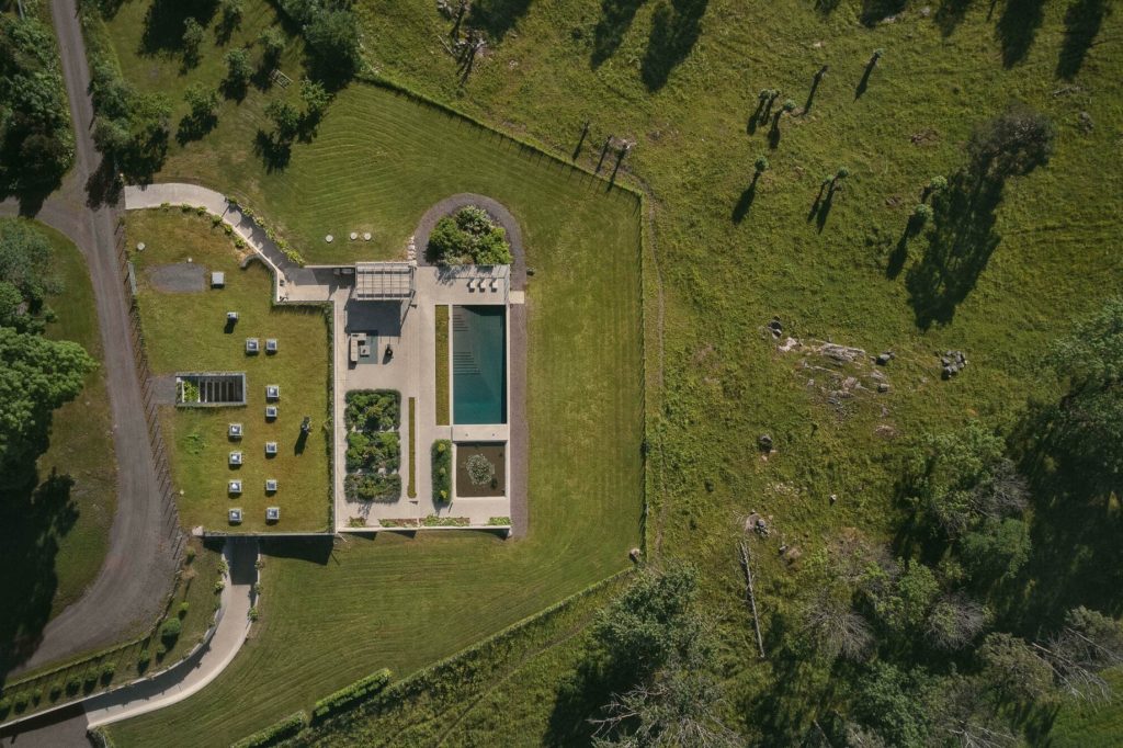 Invisible Villa Aa Luxury Residence - Vestfold, Norway - Overhead Aerial