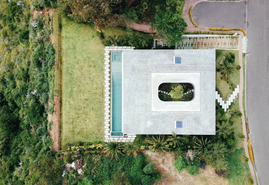 Magnolia House Luxury Residence - Puembo, Ecuador - Overhead Aerial View
