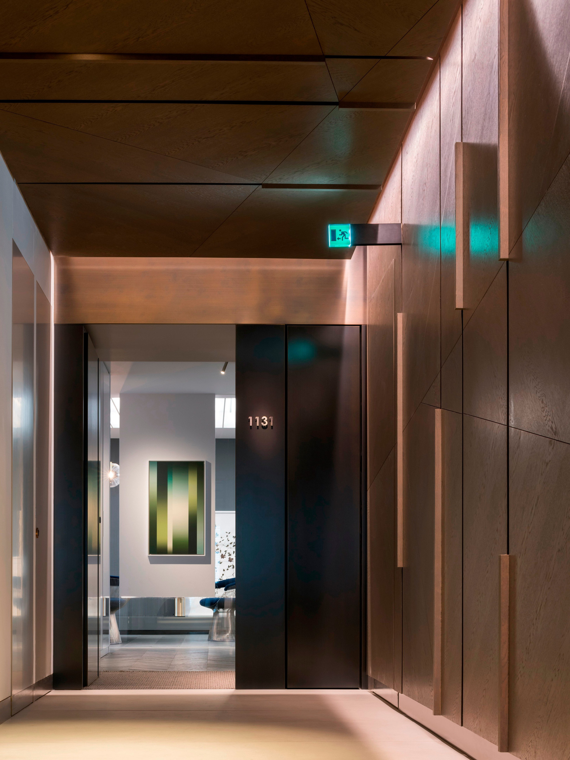 Shades of Grey Apartment Interior Design Shanghai, China – Ippolito Fleitz Group – Entrance Door