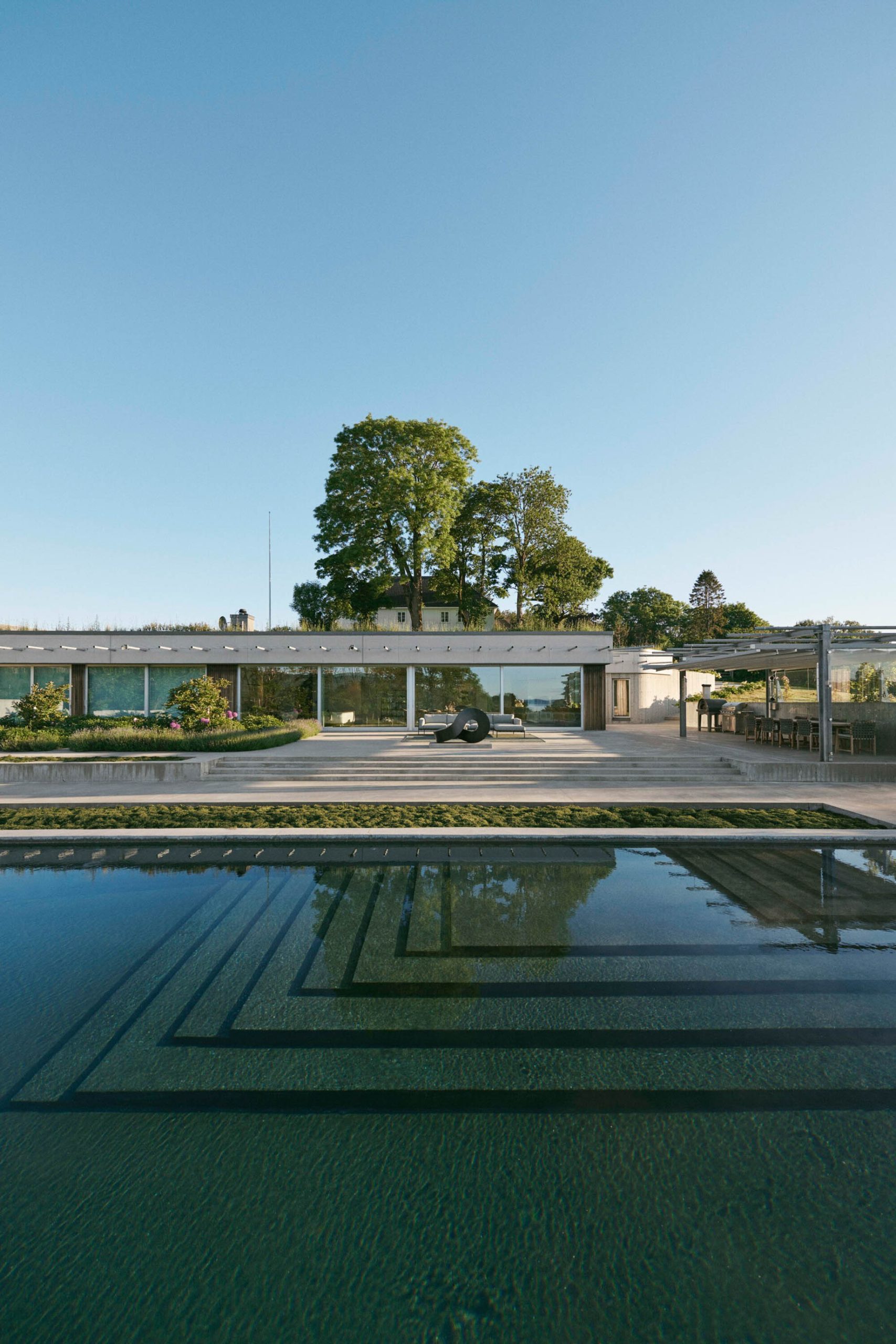 Invisible Villa Aa Luxury Residence - Vestfold, Norway - Pool Deck