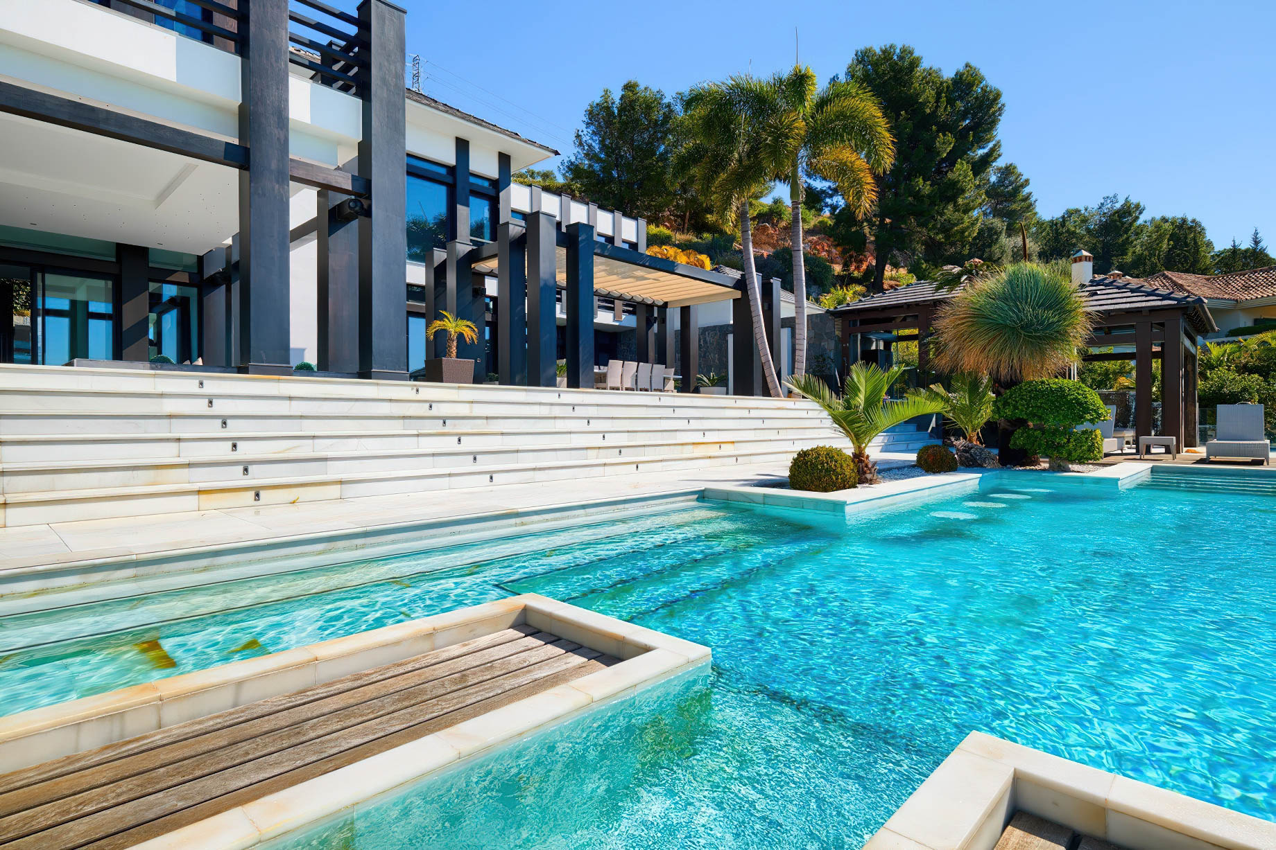 Villa Beata Luxury Residence – Cascada de Camojan, Marbella, Spain – Property Pool View