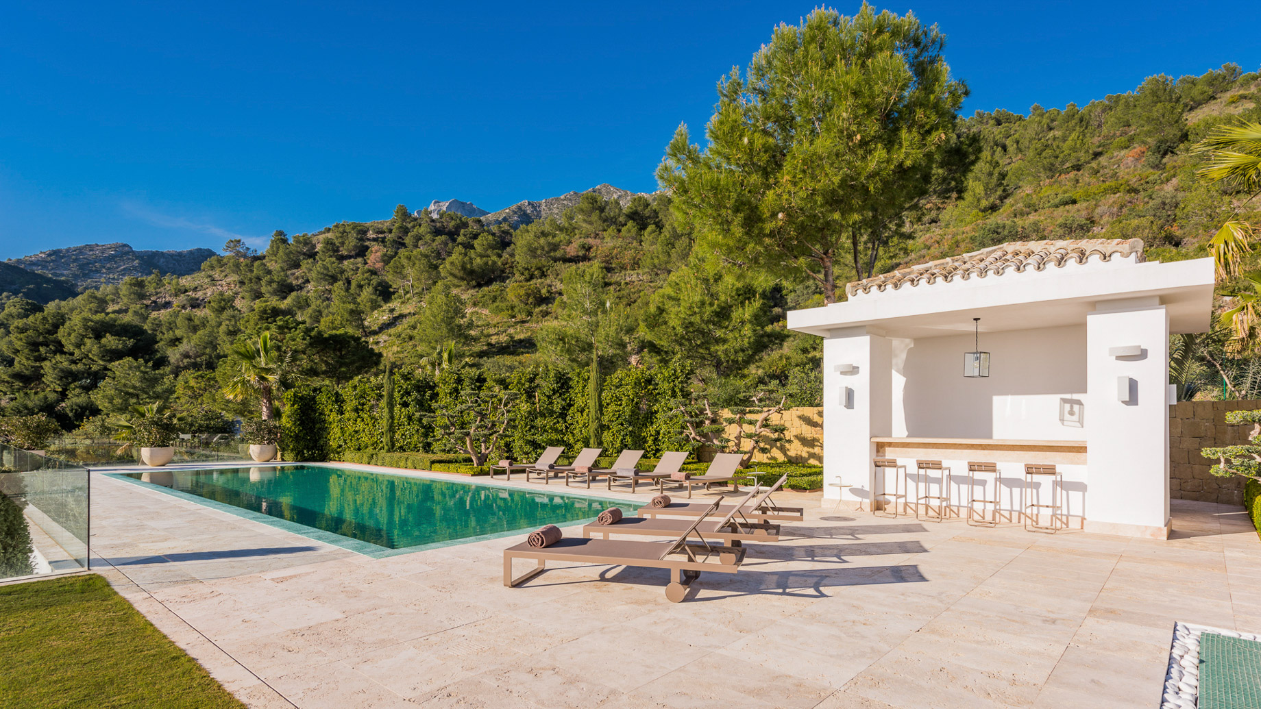 Villa Camojan Luxury Residence - Cascada de Camojan, Marbella, Spain - Exterior Pool View