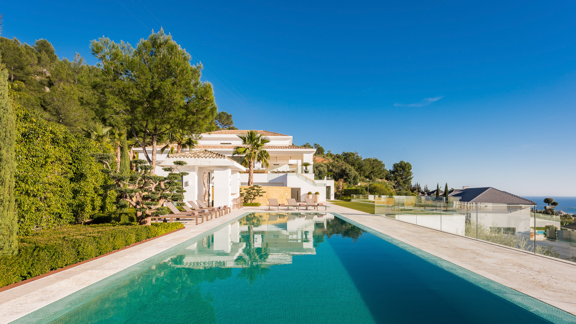 Villa Camojan Luxury Residence – Cascada de Camojan, Marbella, Spain – Exterior Pool View