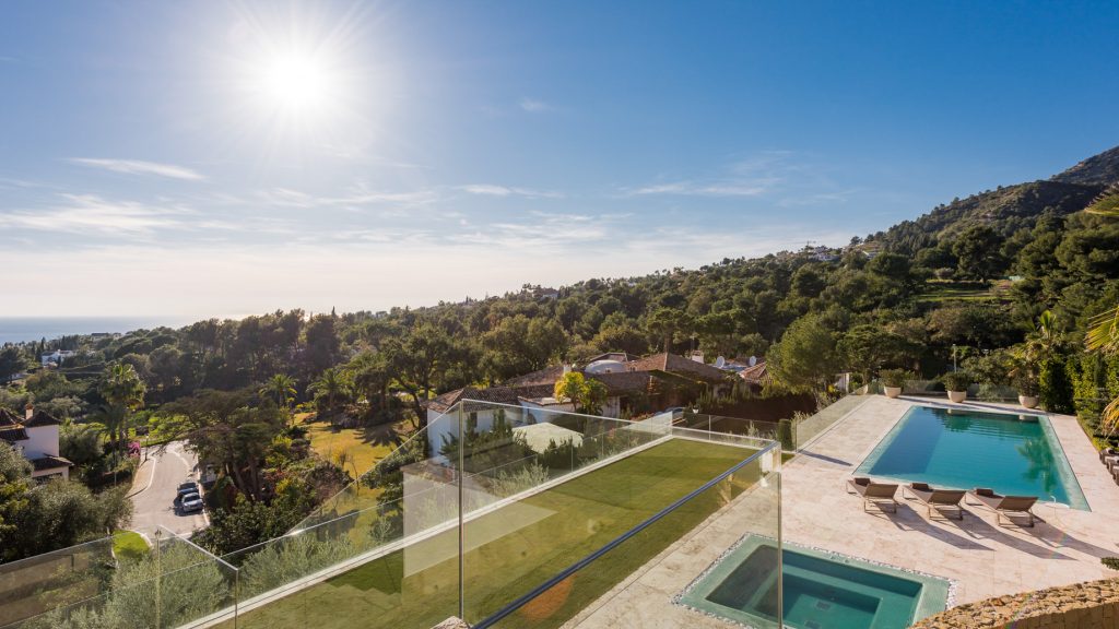 006 - Villa Camojan Luxury Residence - Cascada de Camojan, Marbella, Spain - Exterior Pool and Ocean View
