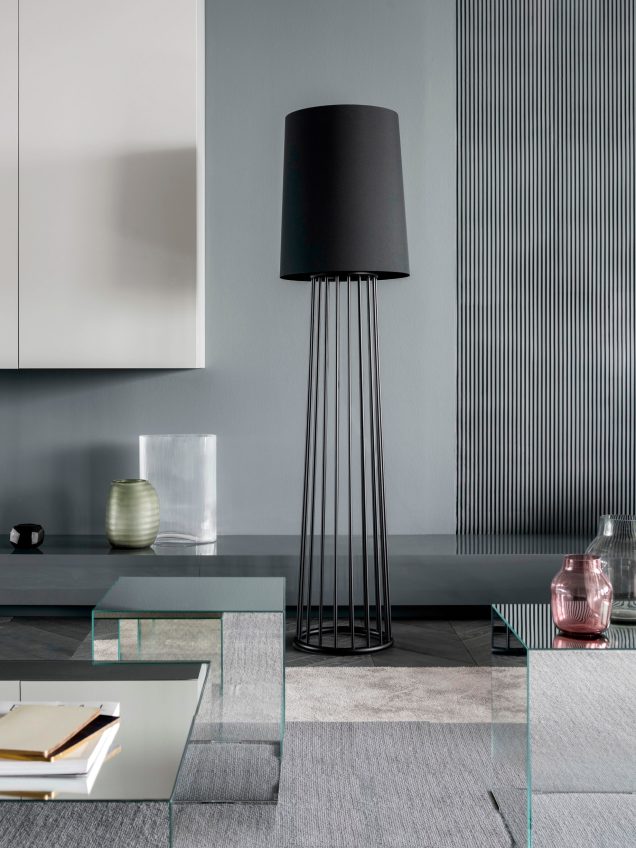 Shades of Grey Apartment Interior Design Shanghai, China - Ippolito Fleitz Group - Floor Lamp