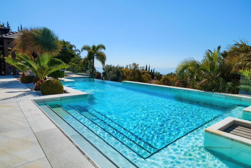 007 - Villa Beata Luxury Residence - Cascada de Camojan, Marbella, Spain - Exterior Pool View