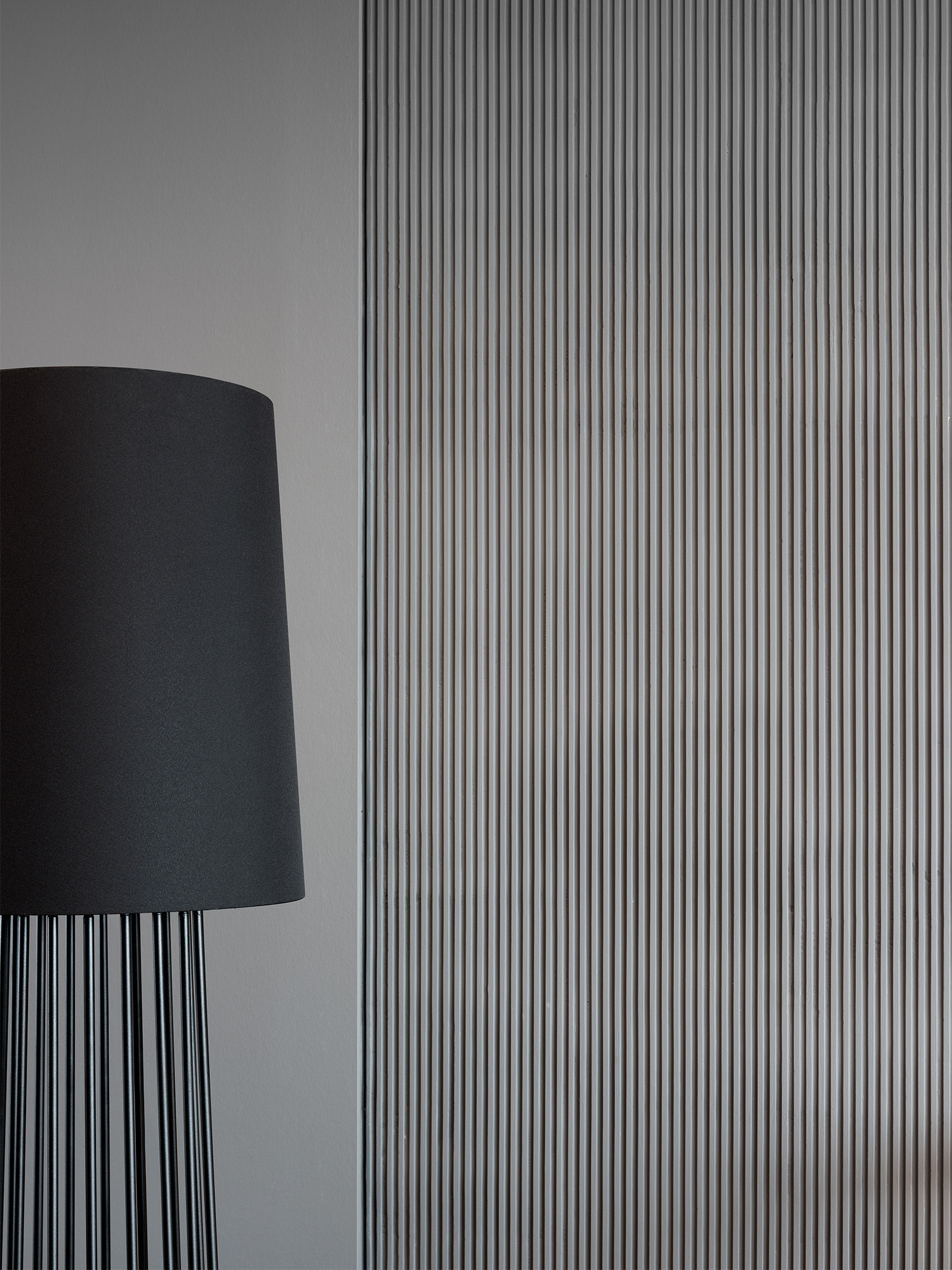 Shades of Grey Apartment Interior Design Shanghai, China – Ippolito Fleitz Group – Floor Lamp Shade