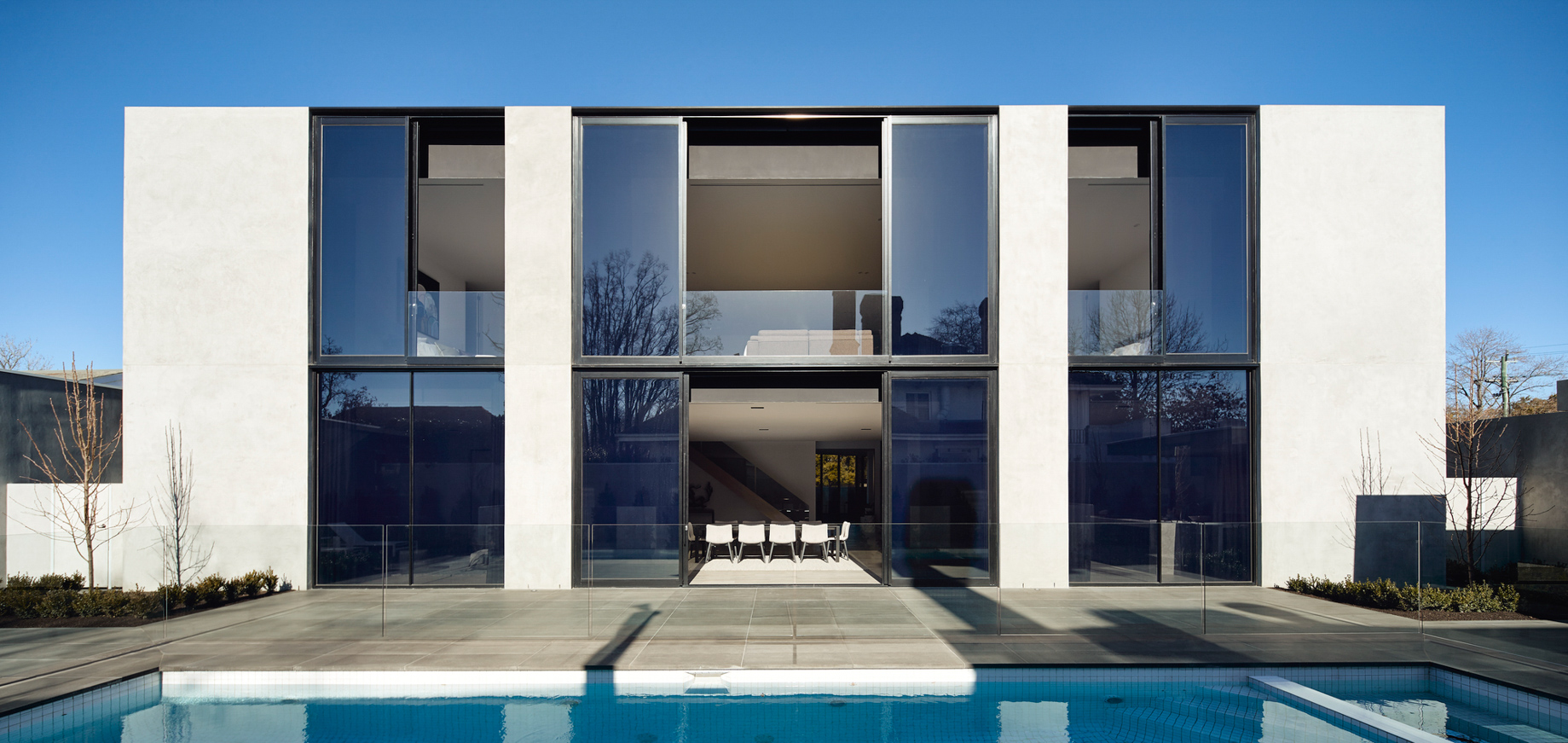 013 – Modern Contemporary Residence – 7 Teringa Place, Toorak, VIC, Australia – Rear Exterior Pool