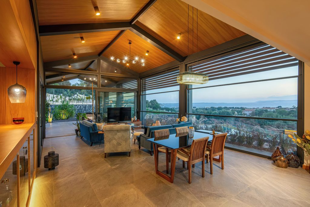 Villa Juss Modern Mediterranean Residence - Izmir, Turkey - Living Room View
