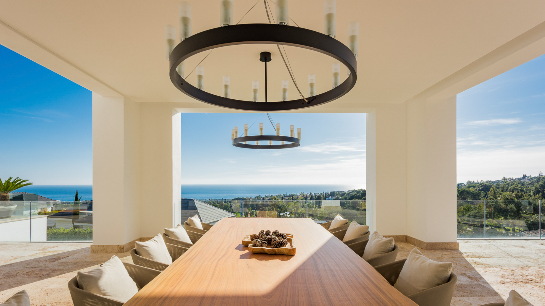 015 – Villa Camojan Luxury Residence – Cascada de Camojan, Marbella, Spain – Exterior Terrace Dining Table