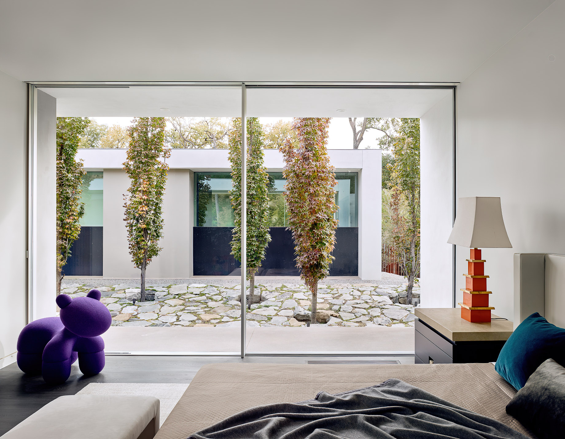 020 – Preston Hollow Brutalist Architecture Residence – Dallas, TX, USA – Bedroom