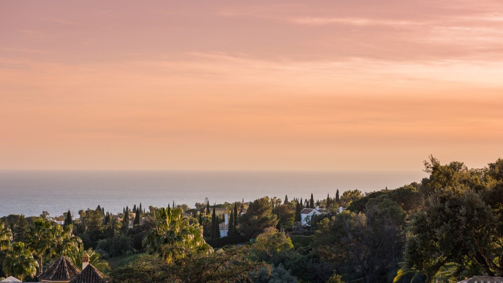 032 - Villa Camojan Luxury Residence - Cascada de Camojan, Marbella, Spain - Property Sunset View