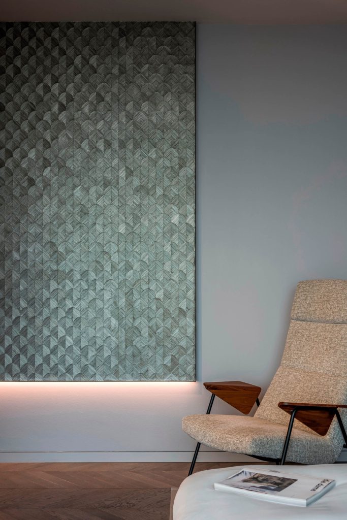 Shades of Grey Apartment Interior Design Shanghai, China - Ippolito Fleitz Group - Lounge Chair