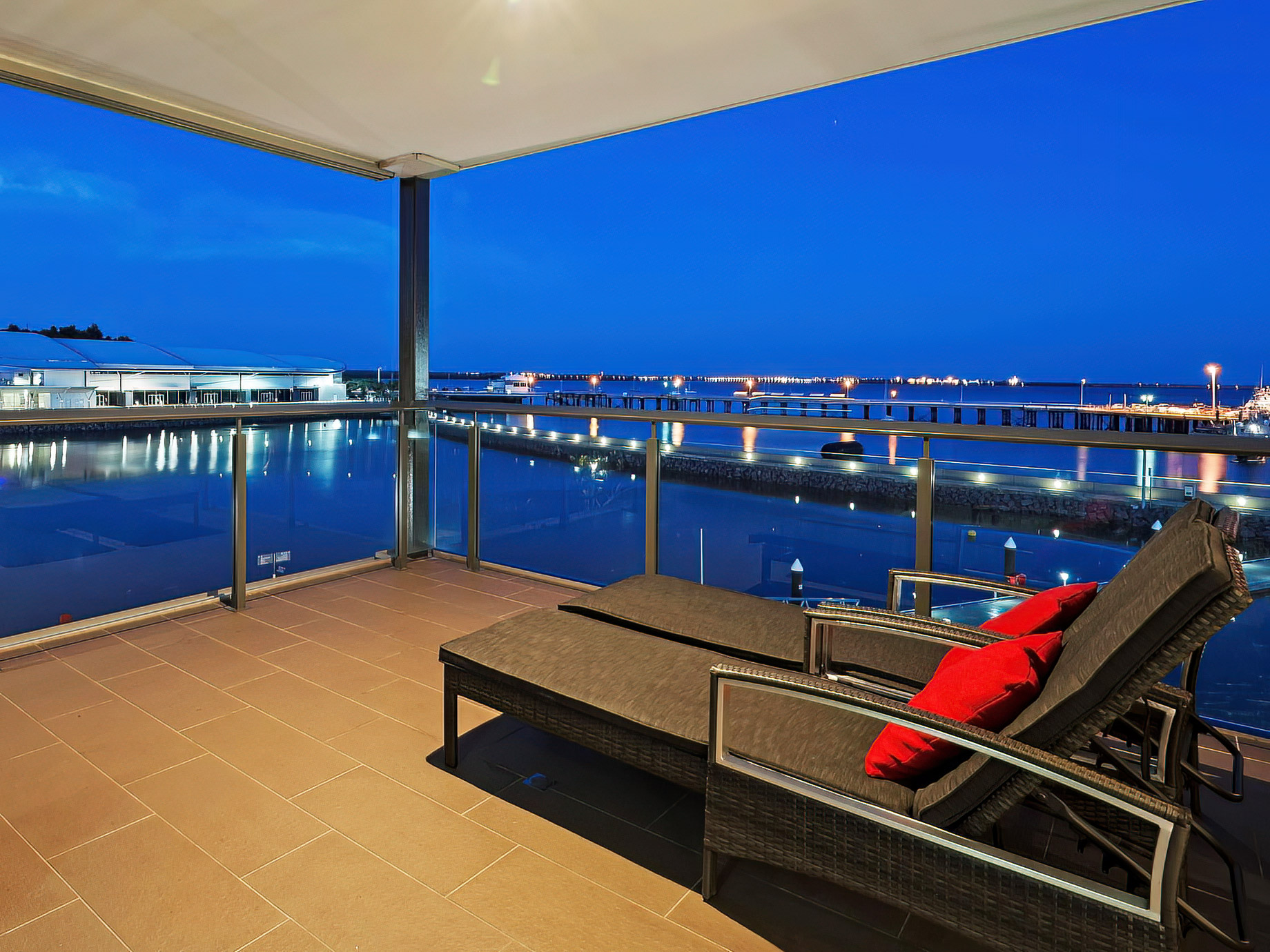 Darwin Waterfront Luxury Suites - Darwin, Northern Territory, Australia - Private Terrace Marina Ocean View