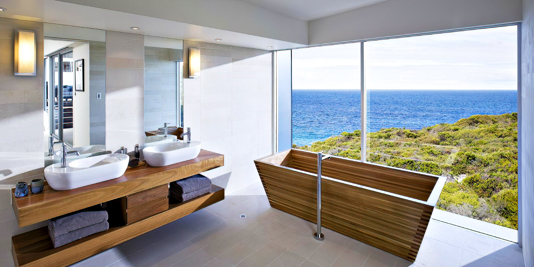 Southern Ocean Lodge - Kangaroo Island, Australia - Bathroom