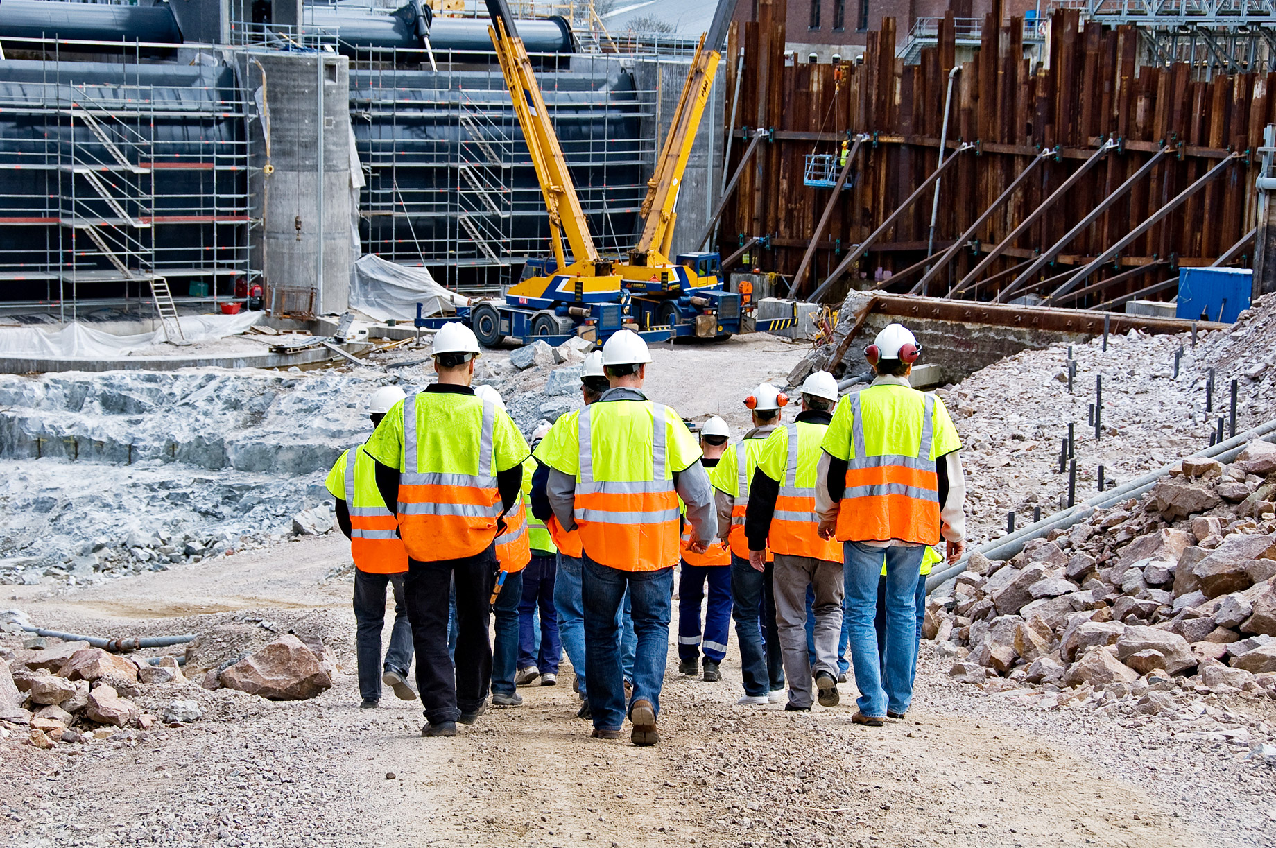 Construction Site and Construction Workers