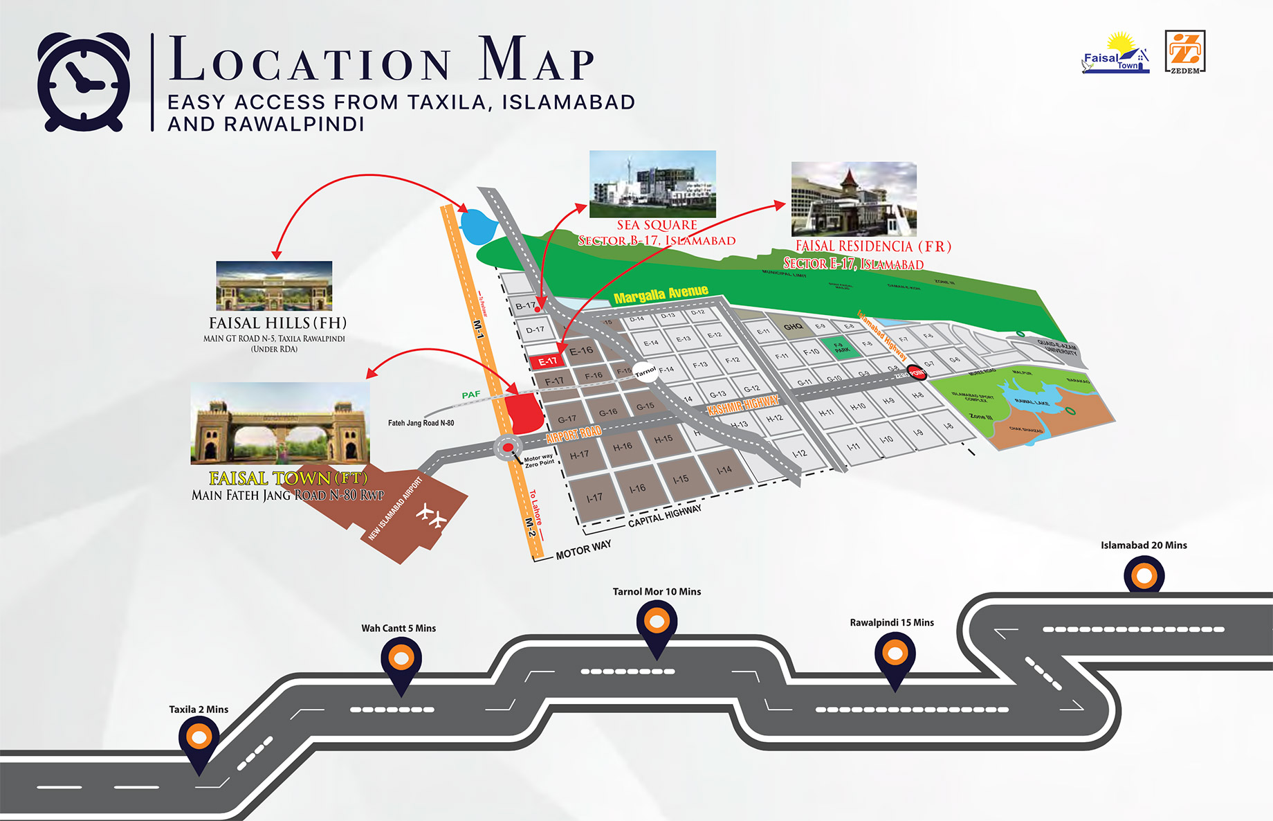 Faisal Hills - Pakistan - Location Map