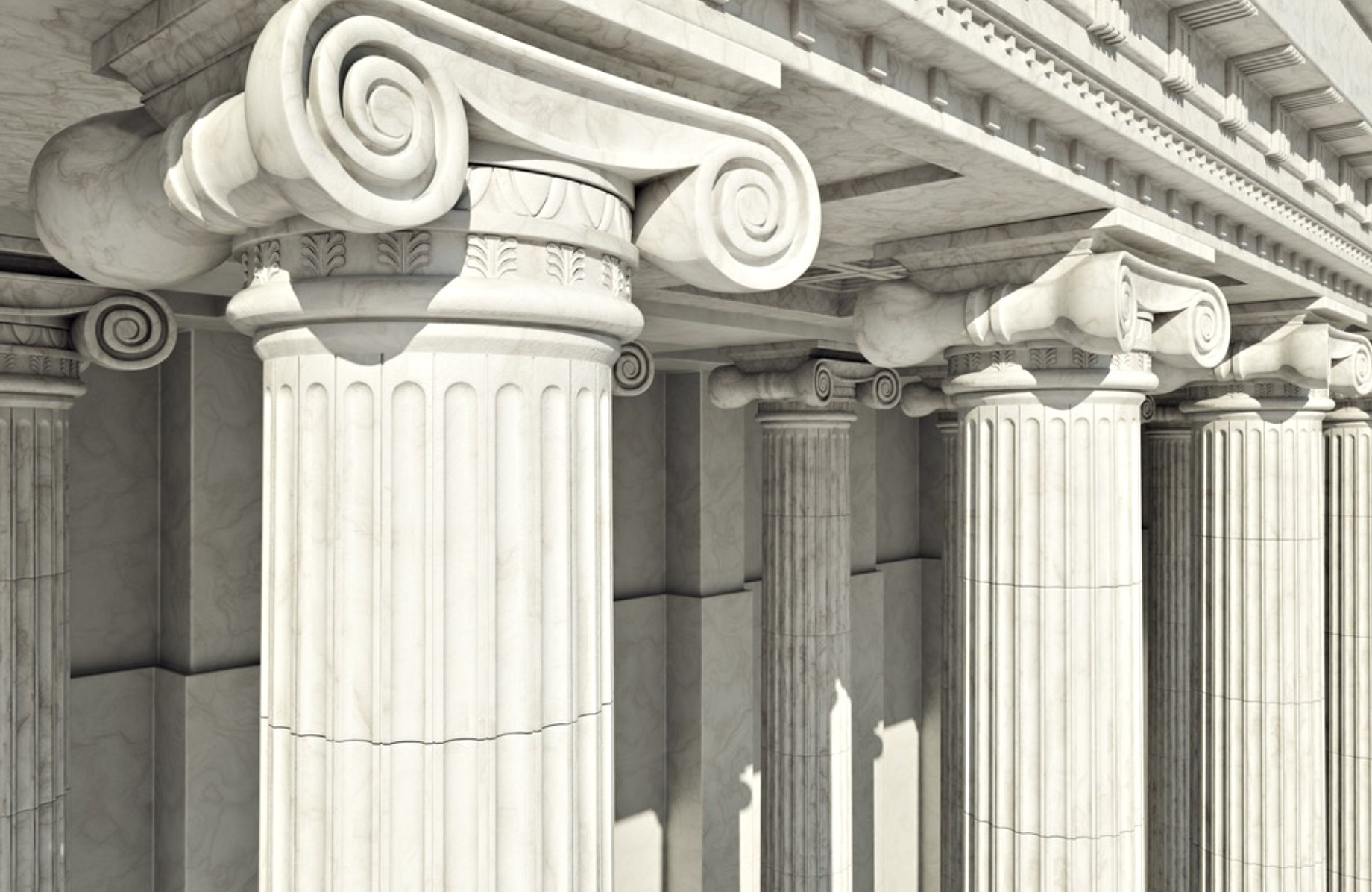 Ionic Order Architectural Exterior Column Style