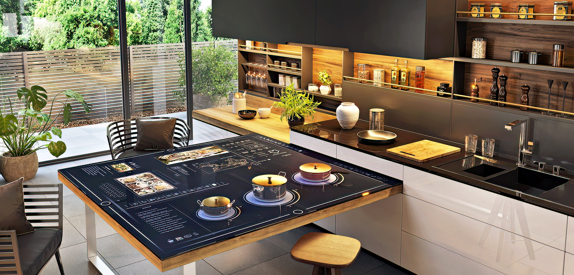 Modern Smart Home Kitchen