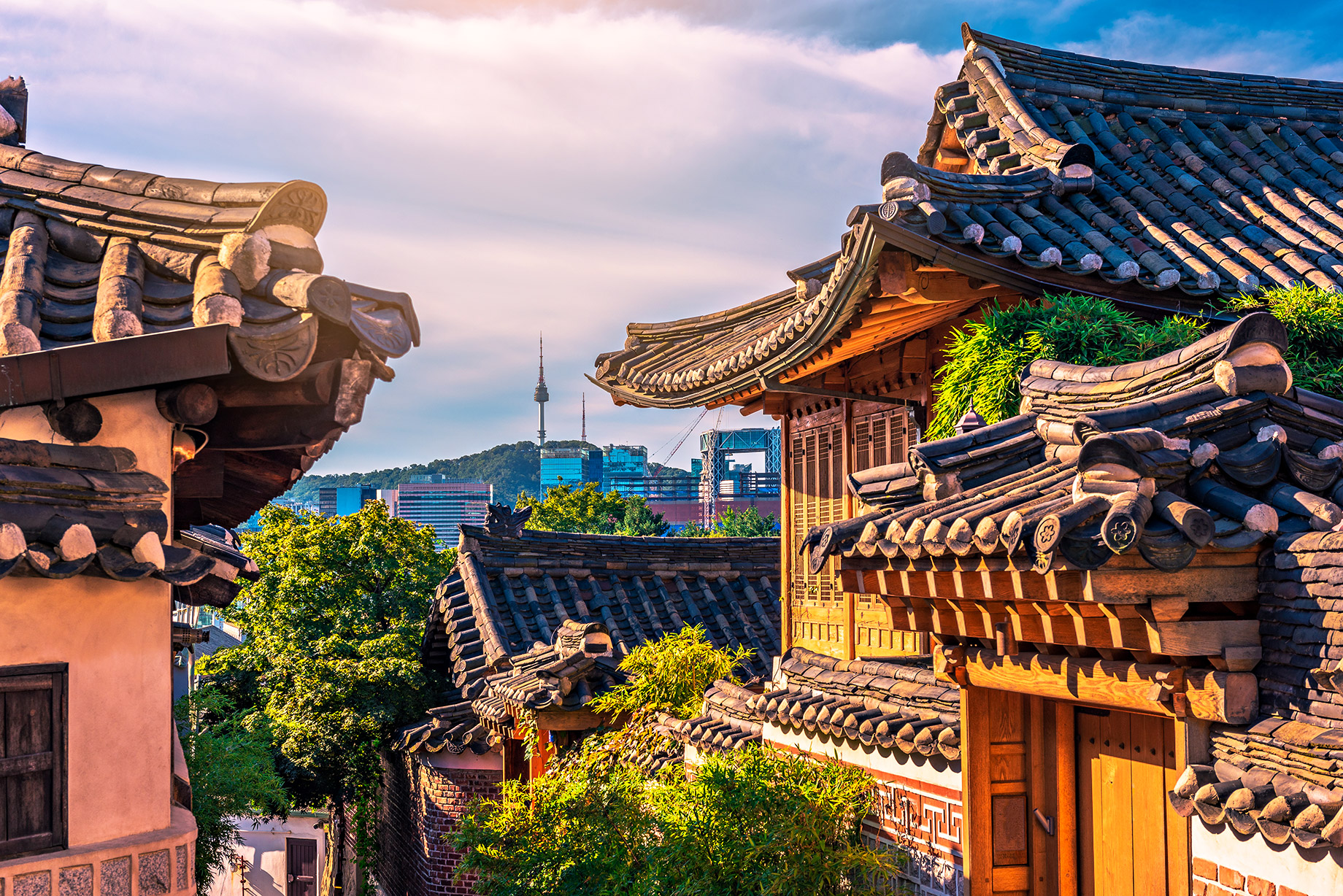 Pagoda Roof Design - Bukchon Hanok Village - Seoul, South Korea