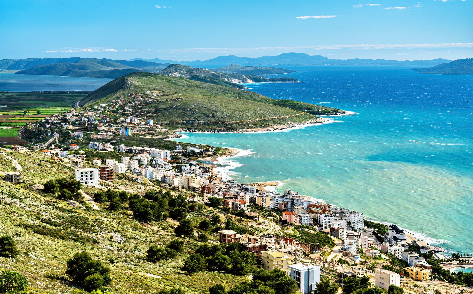 Sarandë, Albania - Scenic Panoramic Views - Adriatic Sea