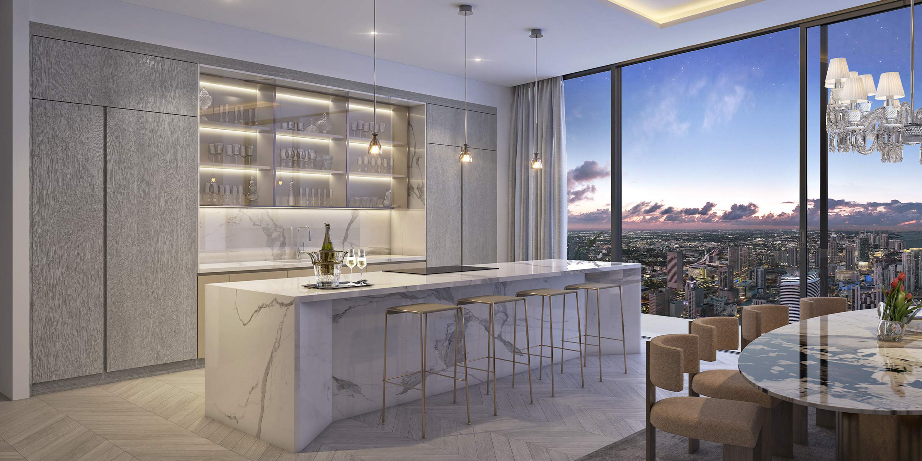 Kitchen Views – Baccarat Residences – Brickell, Miami