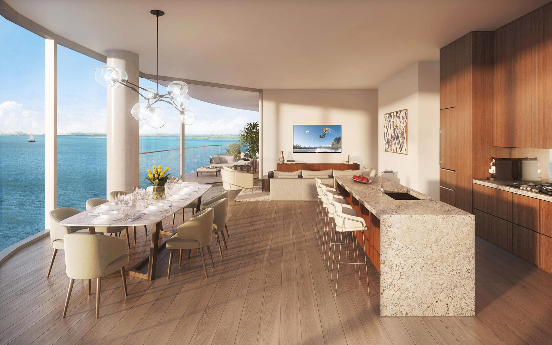 Luxury Condo Kitchen - UNA Residences - Brickell, Miami