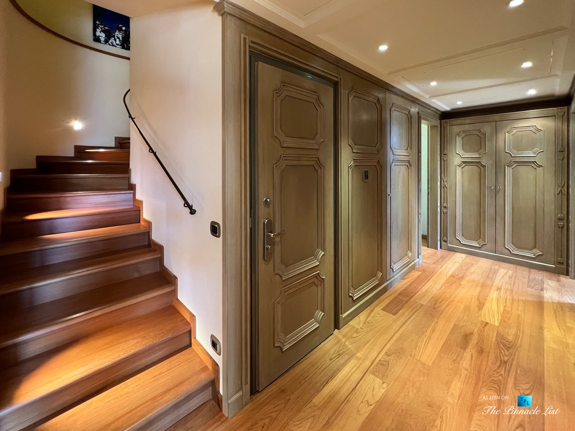 Monaco Long Term Rentals – Explore A Refined Luxury Duplex In Monaco Ville – Hallway Stairs