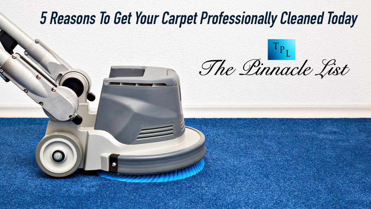 5 Reasons To Get Your Carpet Professionally Cleaned Today The